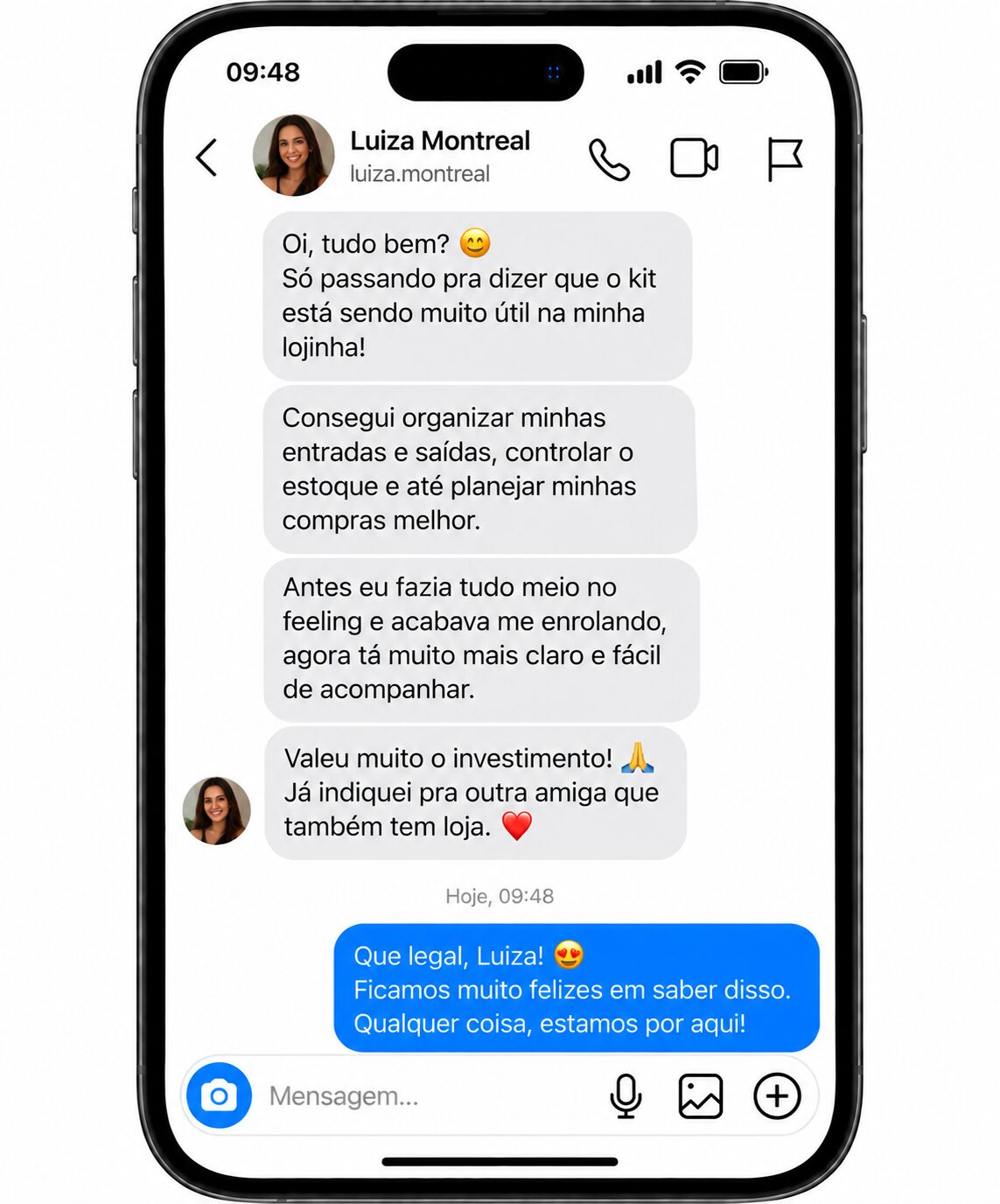 Depoimento de cliente